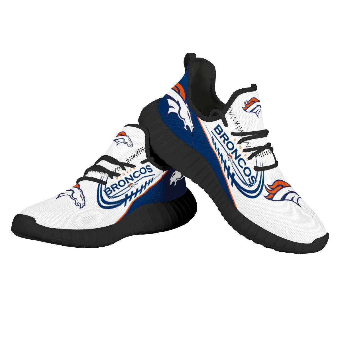 Men's NFL Denver Broncos Mesh Knit Sneakers/Shoes 005